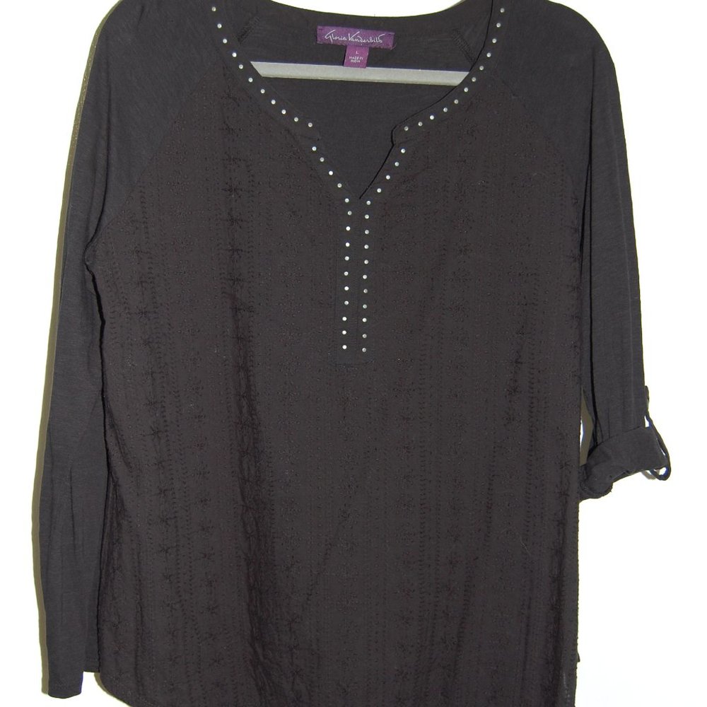 Gloria Vanderbilt long sleeve tee